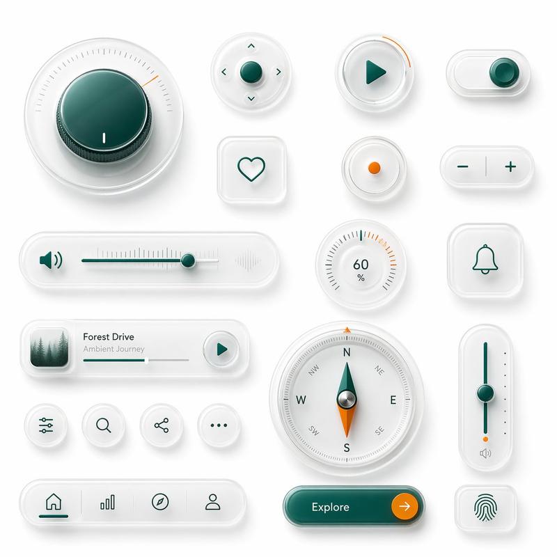 Neumorphic Glass UI Kit 项目