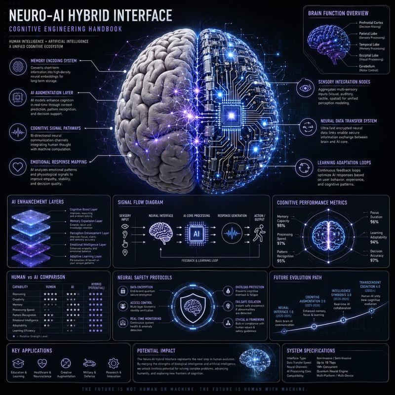 神经-AI 混合系统信息图