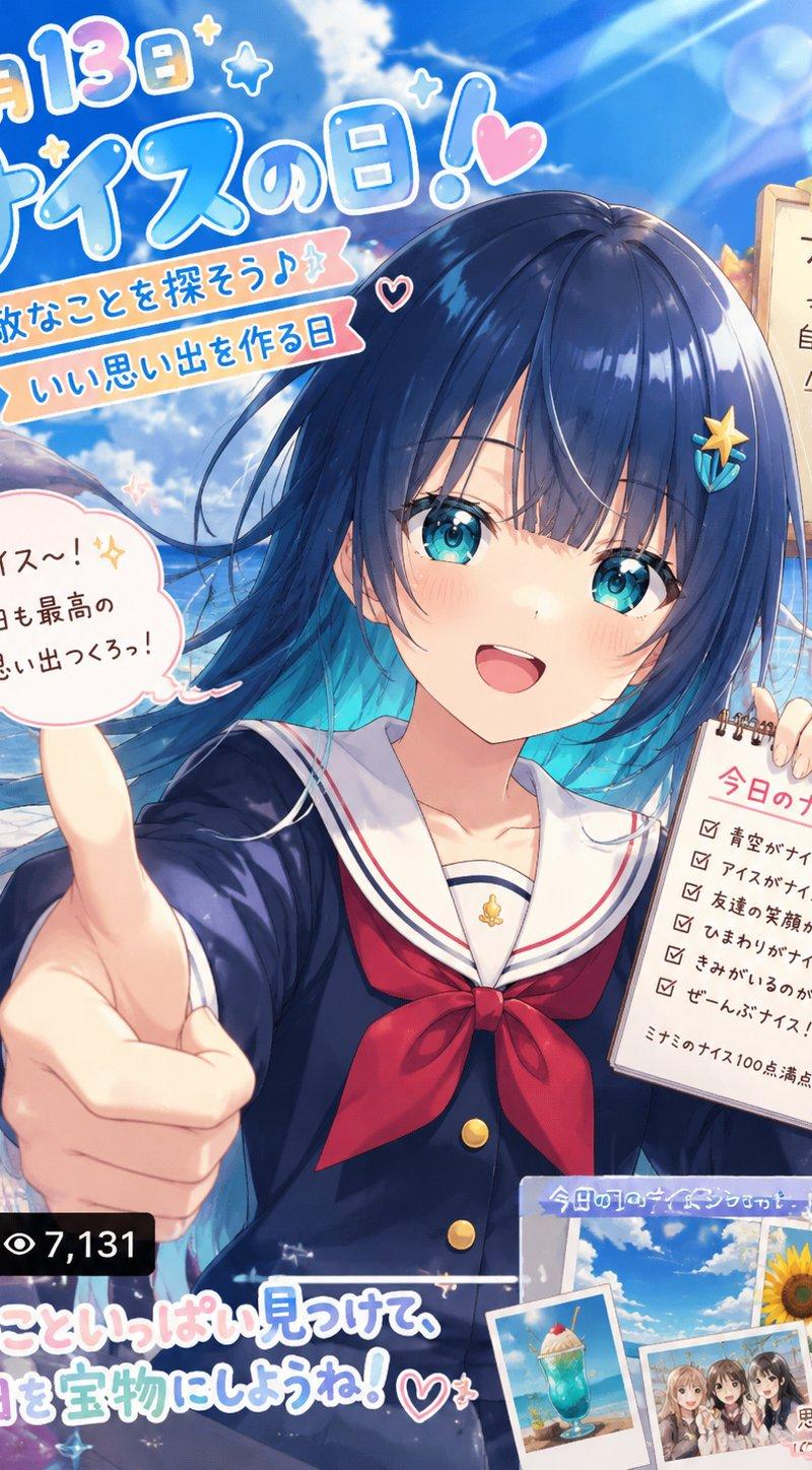 动漫风“Nice Day”海报