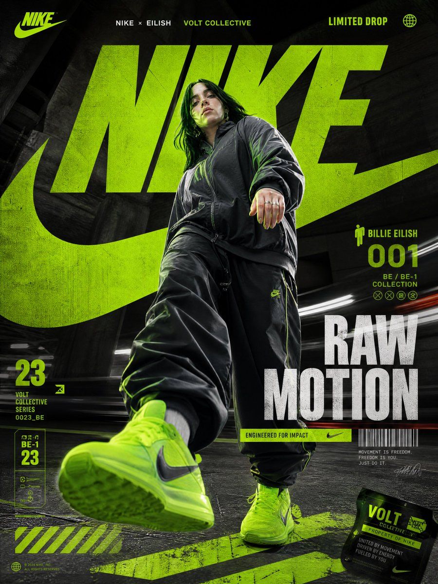 Nike Raw Motion 街头服饰海报