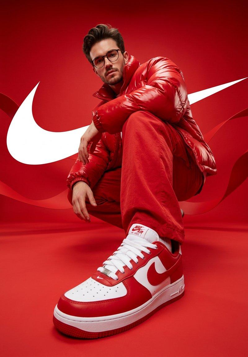Nike 红色街头风运动鞋广告企划
