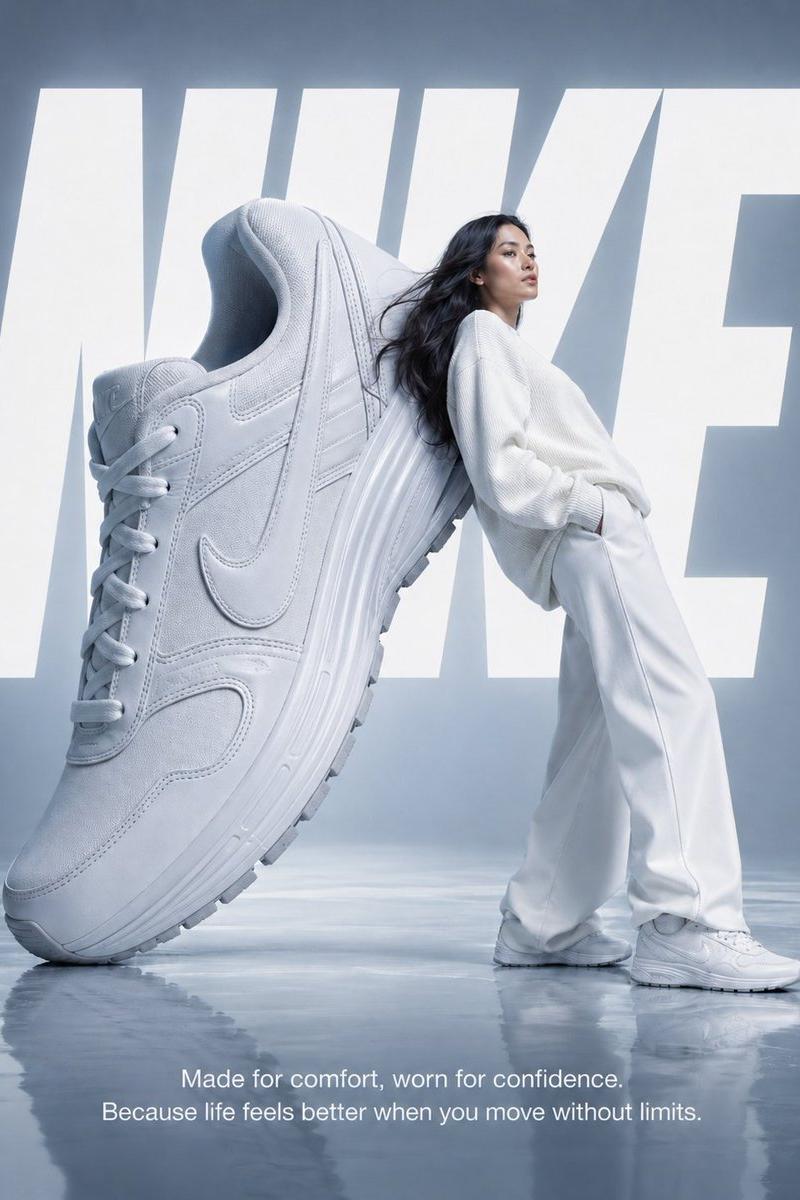基于参考图的 Nike 超现实海报