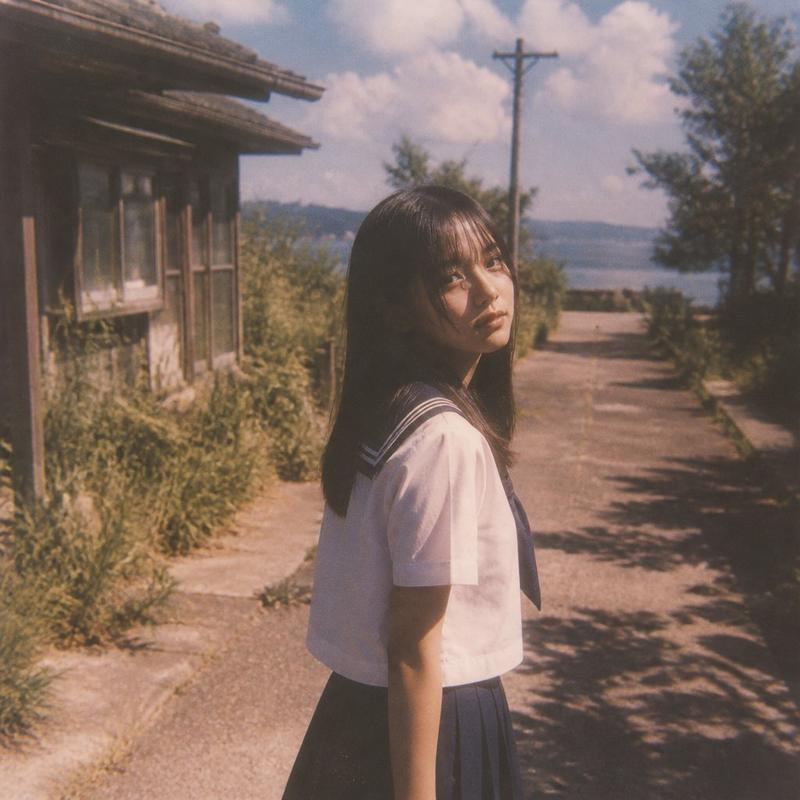 怀旧夏日女学生快照