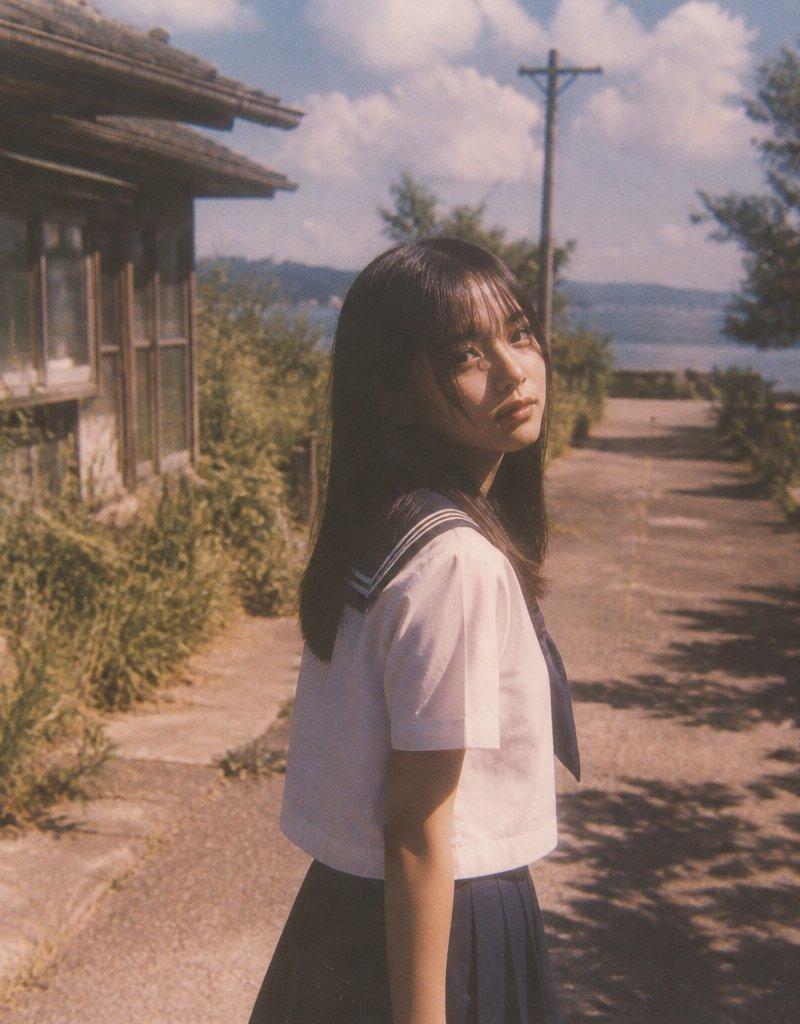 怀旧夏日女学生快照