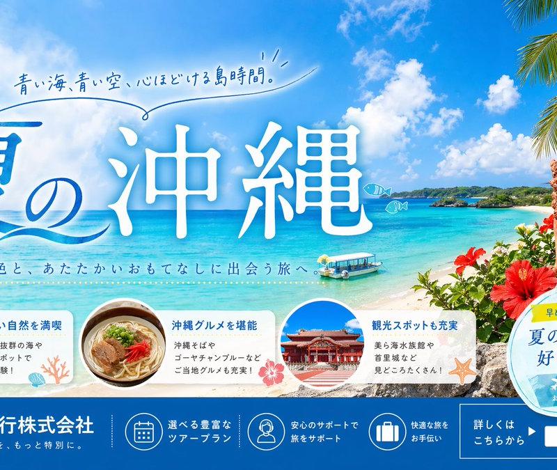 冲绳夏季旅游横幅