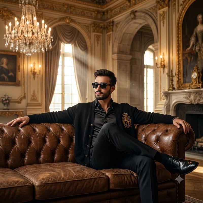 Old Money Luxury Studio Portrait