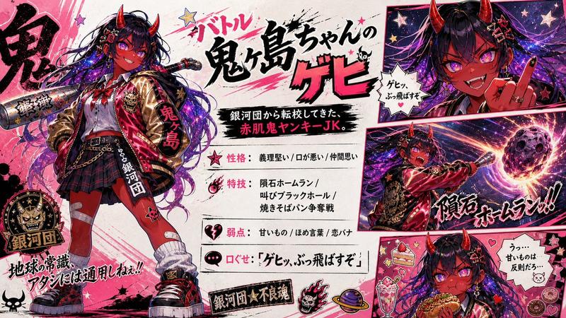 鬼族不良少女动漫角色设定集
