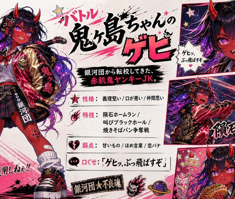 鬼族不良少女动漫角色设定集