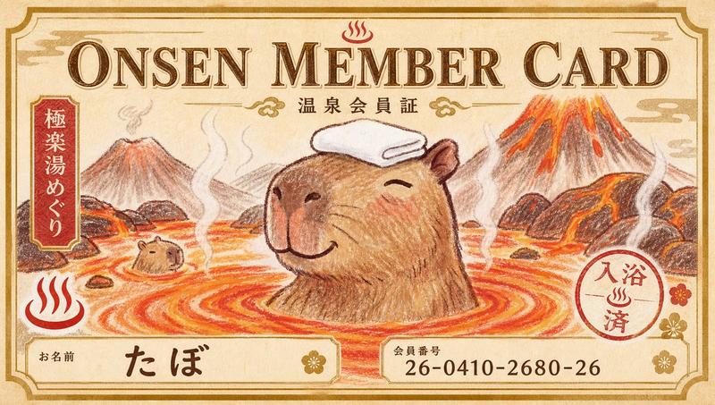 复古温泉会员卡