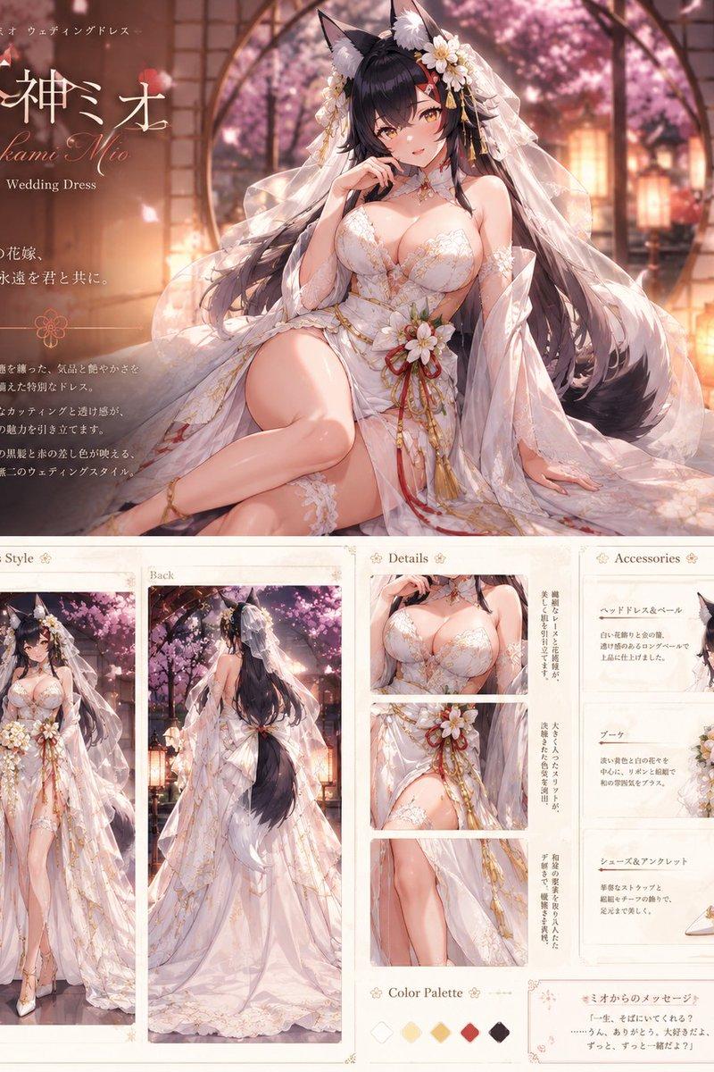 大神ミオ婚纱设计图