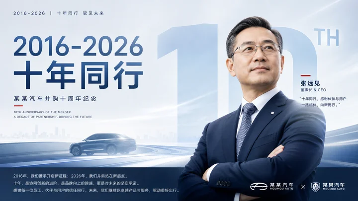 企业周年庆领导力海报
