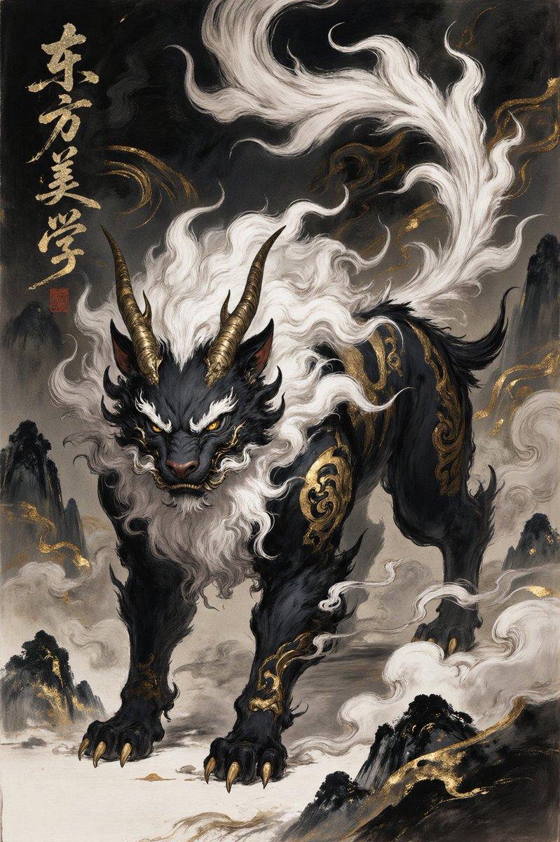 东方神兽狻猊海报