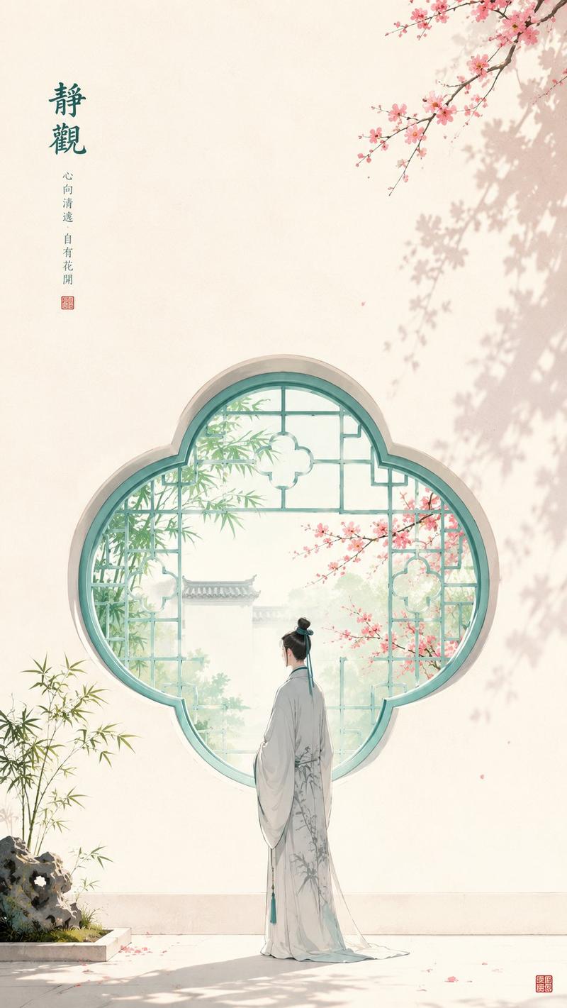 东方禅意极简海报