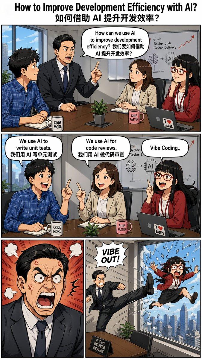 “Out the Window” 模因漫画提示词