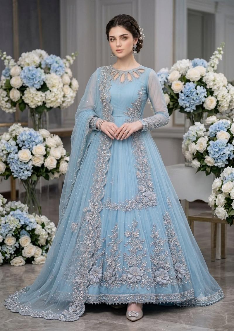 Pakistani Maxi Gown Fashion