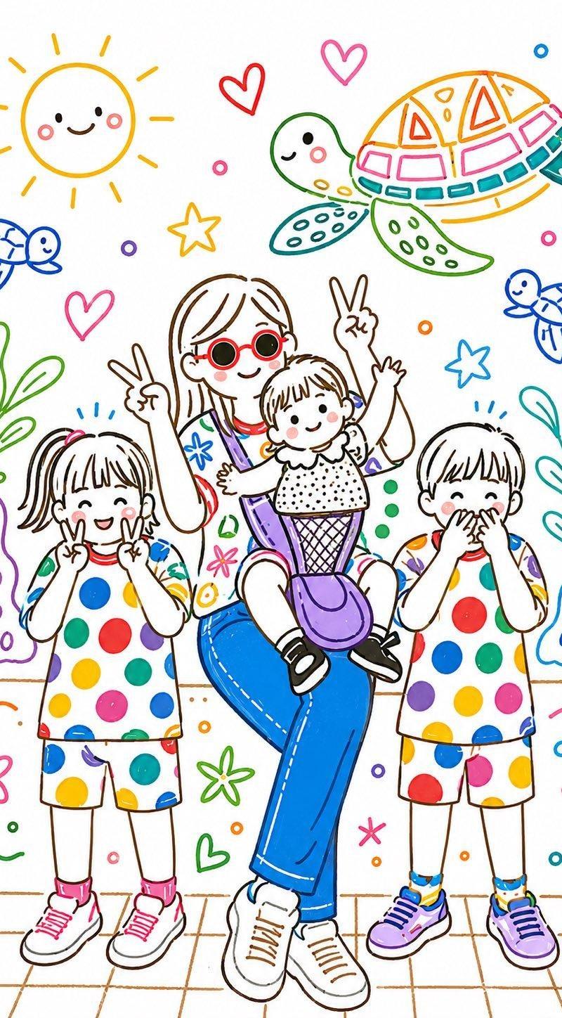 手工剪纸分层插画风格