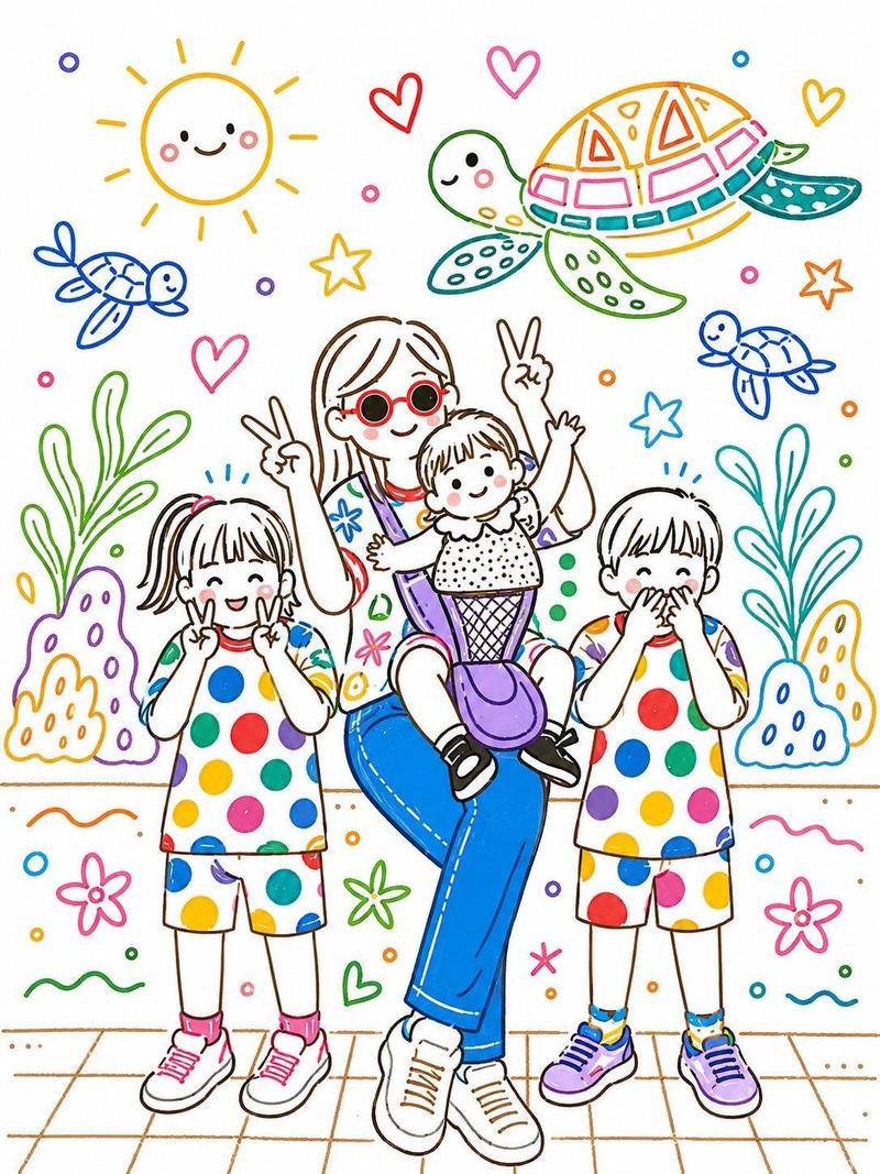 手工剪纸分层插画风格