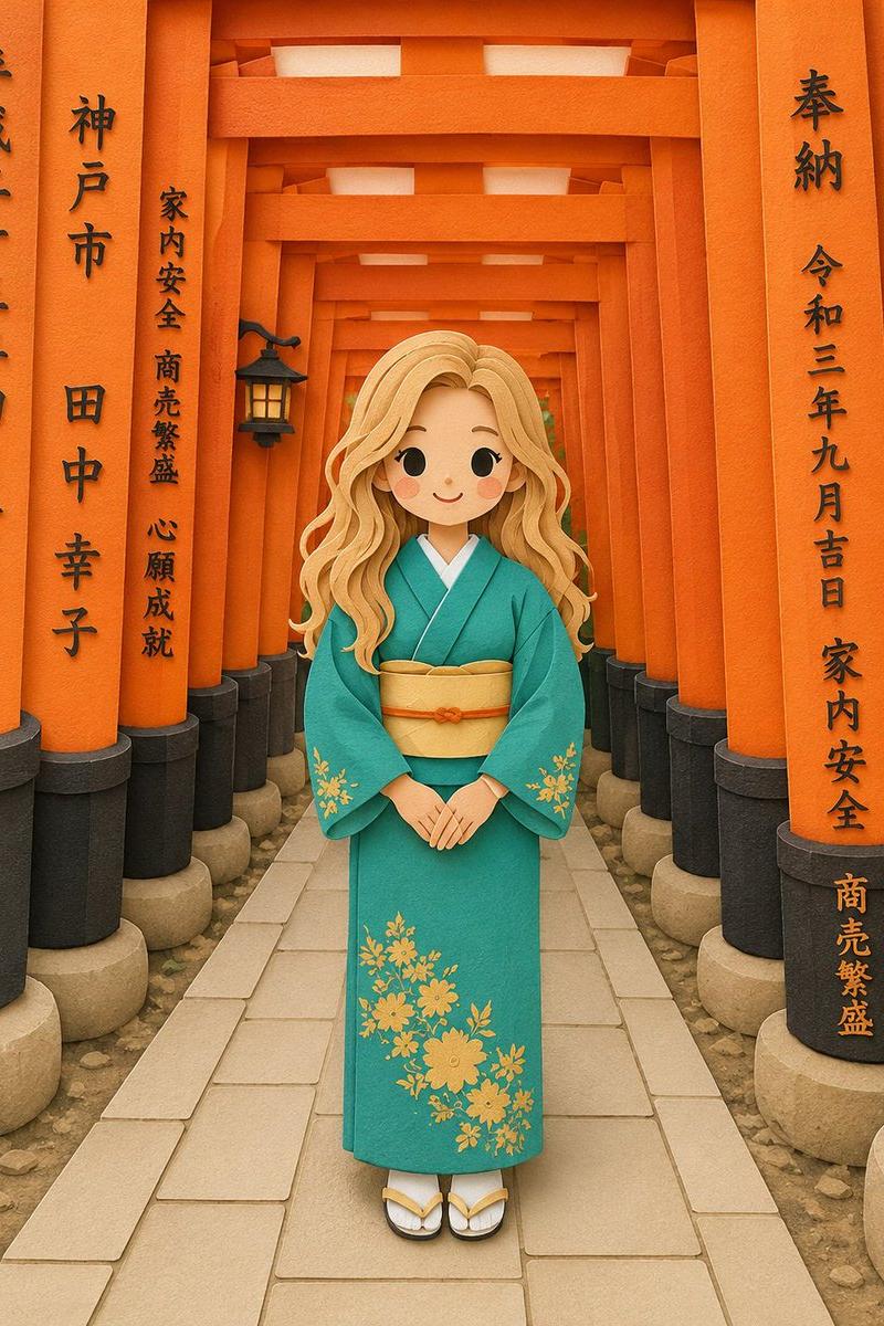 纸艺立体透视风格插画
