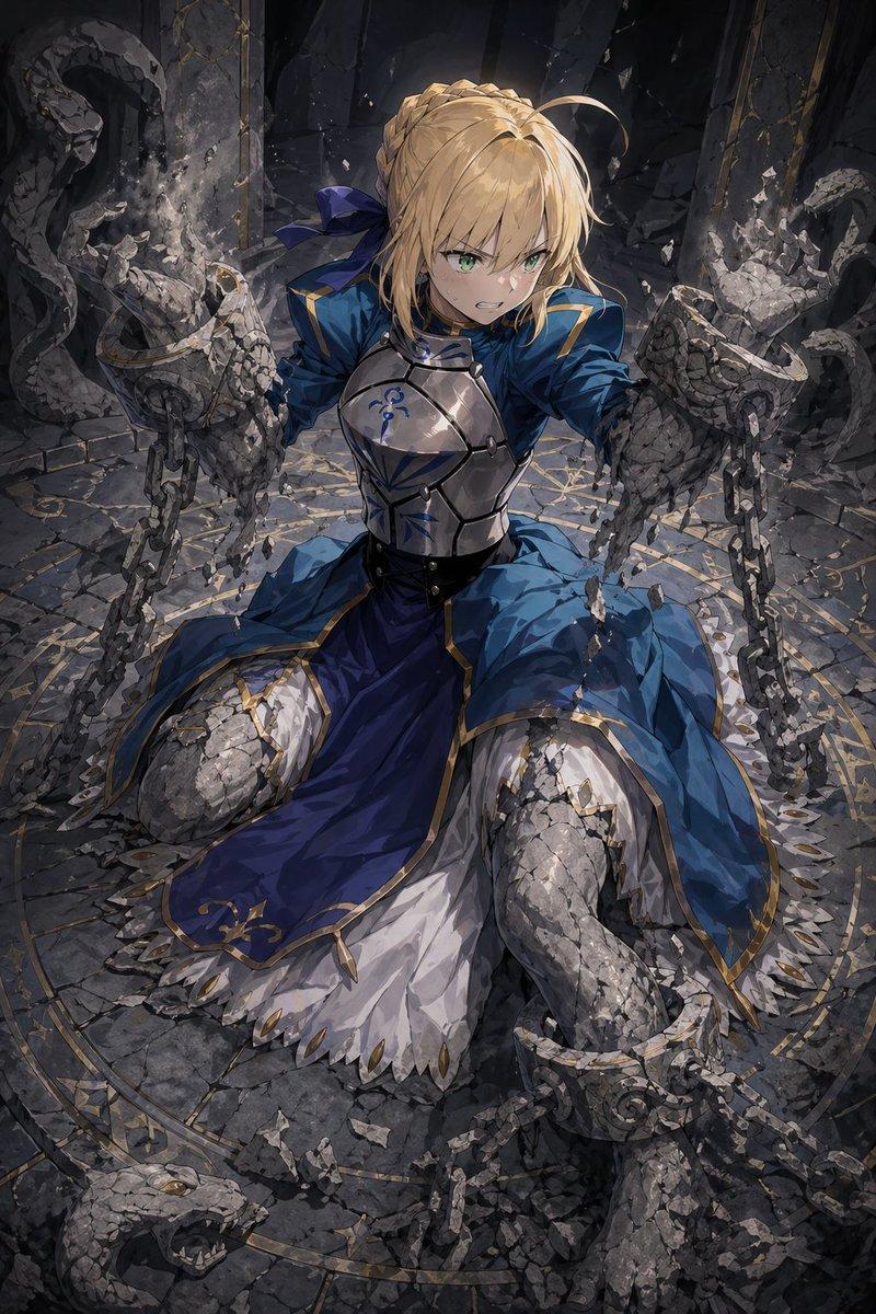 局部石化骑士卡牌插画