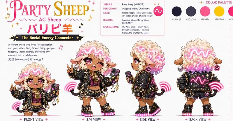 Party Sheep 角色设计图