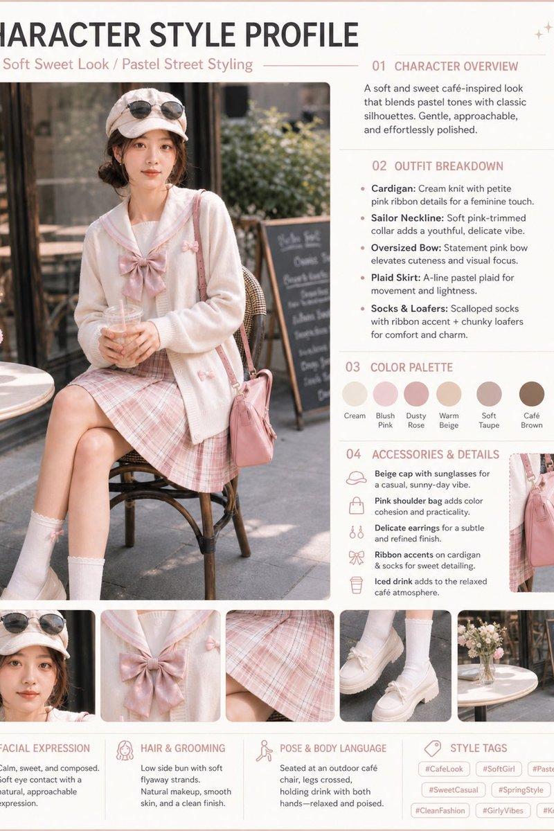 Pastel Cafe Style Profile Card