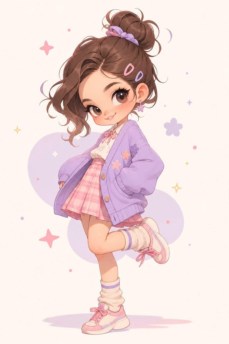 柔和可爱风少女时尚肖像