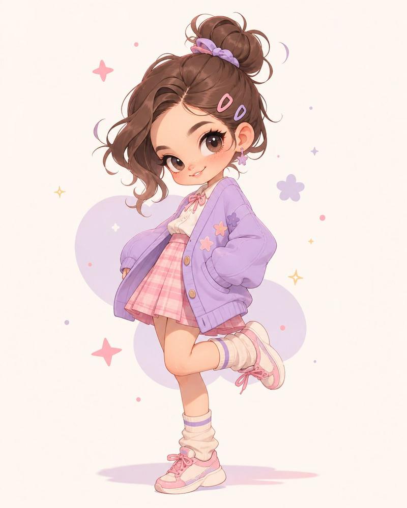 柔和可爱风少女时尚肖像