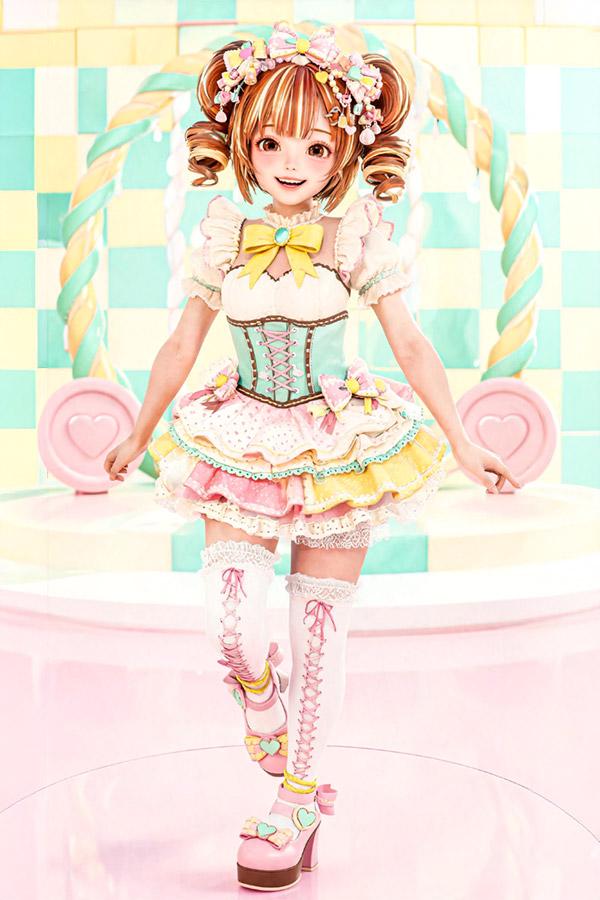 柔和甜美系 Lolita AI 人偶