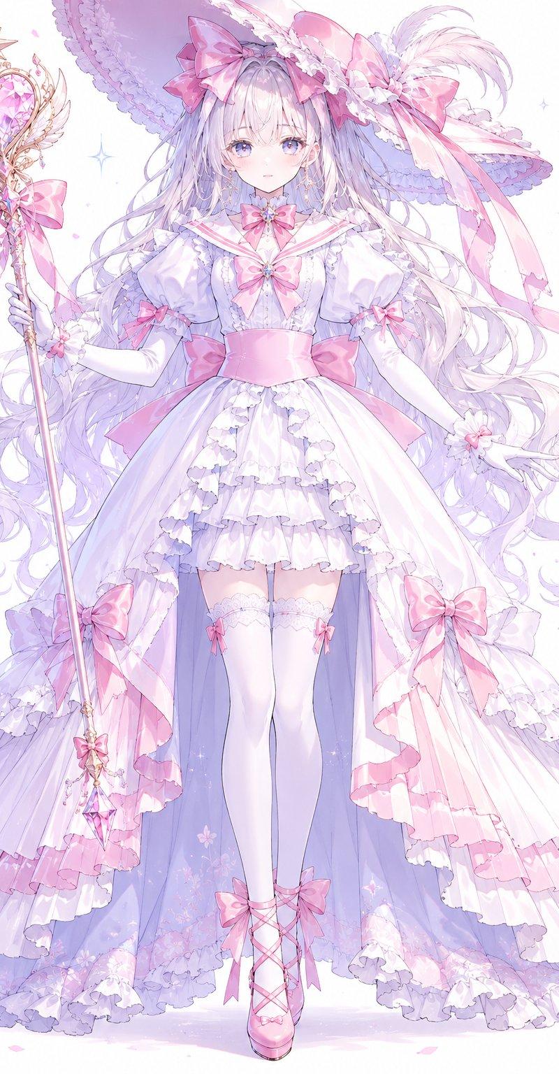 柔和色调魔法少女公主法师