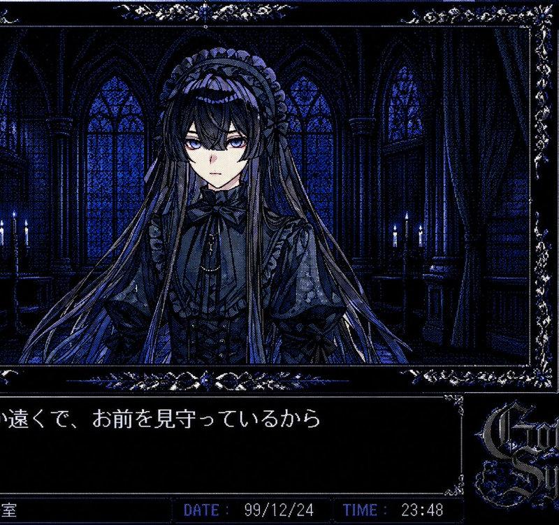 PC-98 哥特式冒险游戏 UI