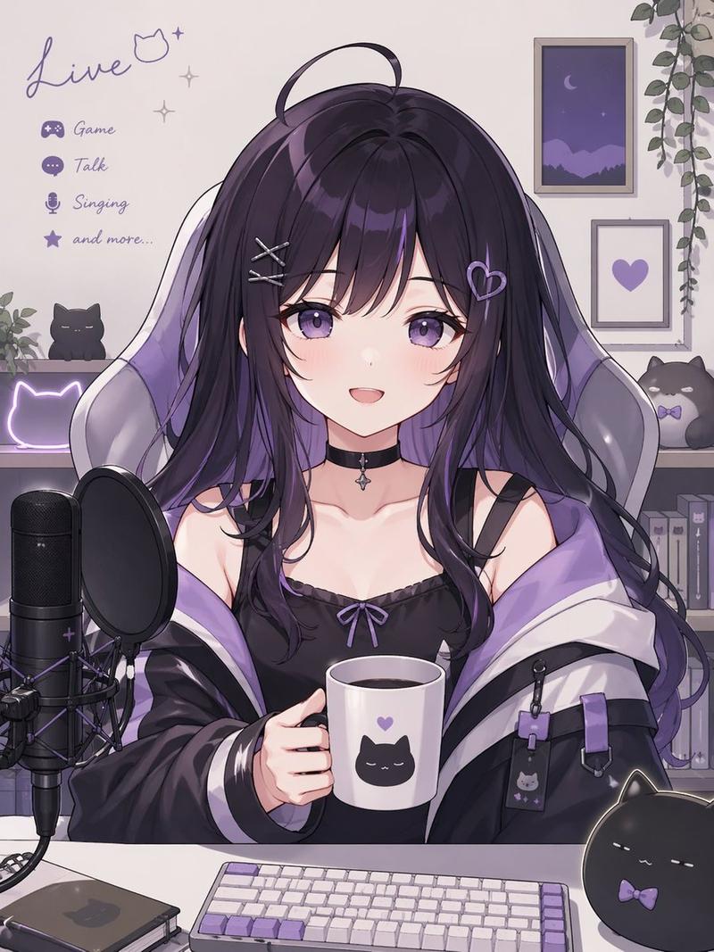 个性化 VTuber 虚拟形象提示词
