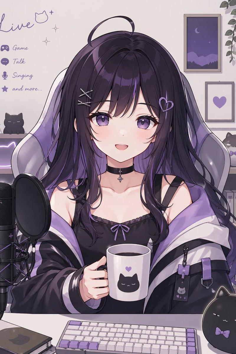 个性化 VTuber 虚拟形象提示词