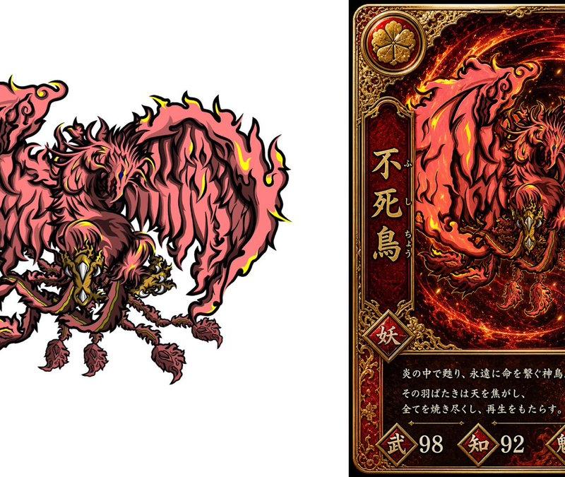 Phoenix Yokai Trading Card