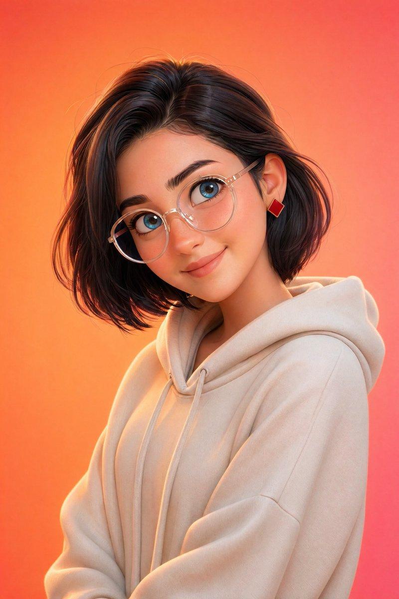 皮克斯风格 3D 角色肖像