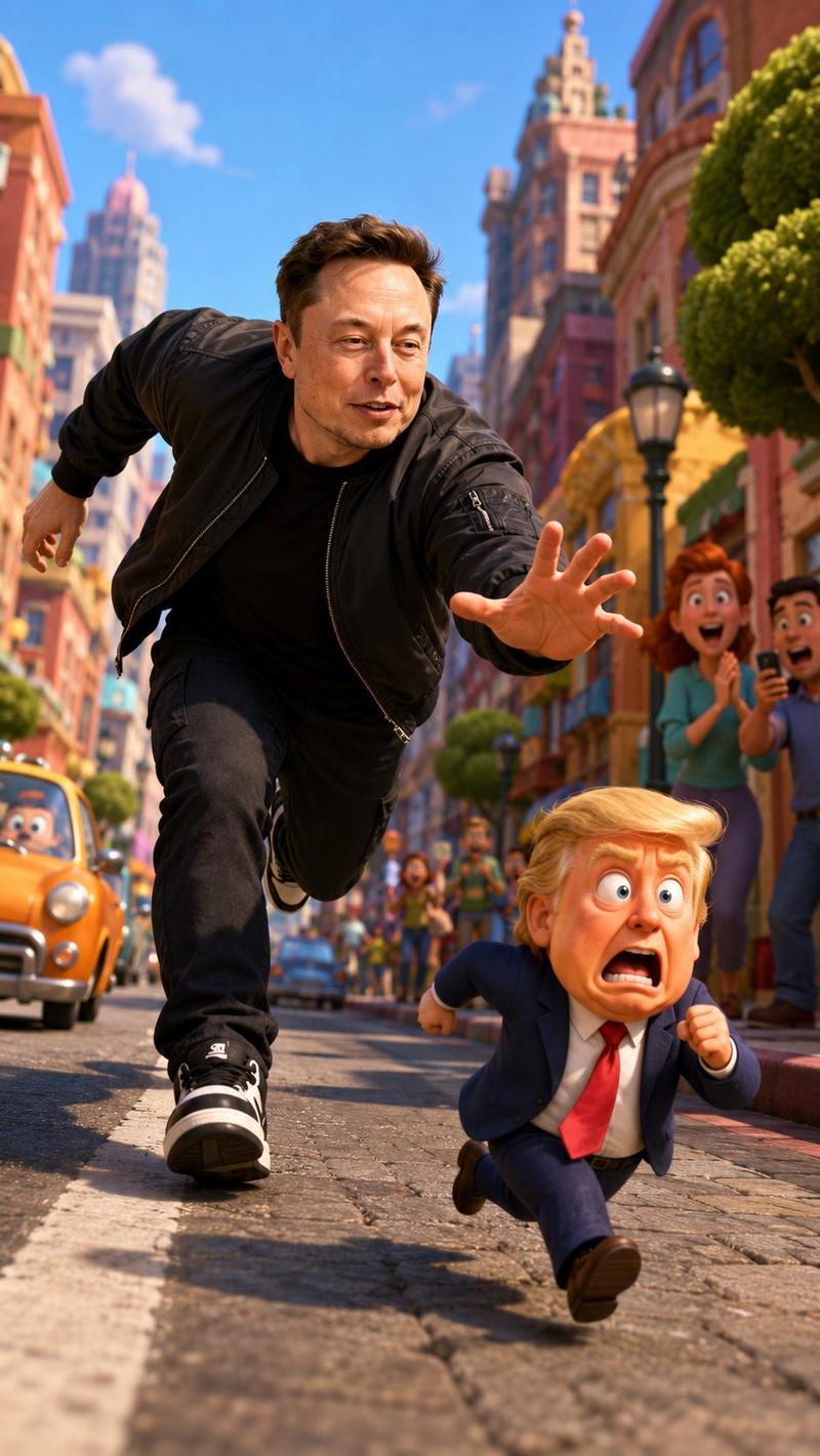 皮克斯风格 CGI 角色冲刺