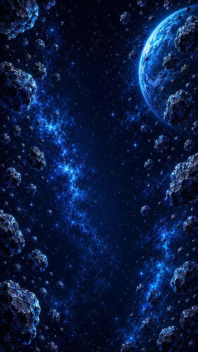 垂直像素风小行星带