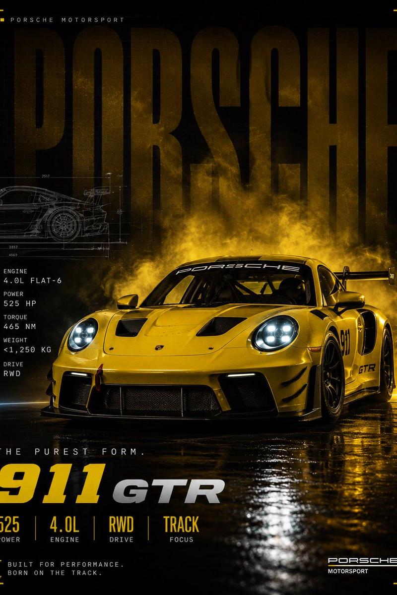 电影感 Porsche Motorsport 海报