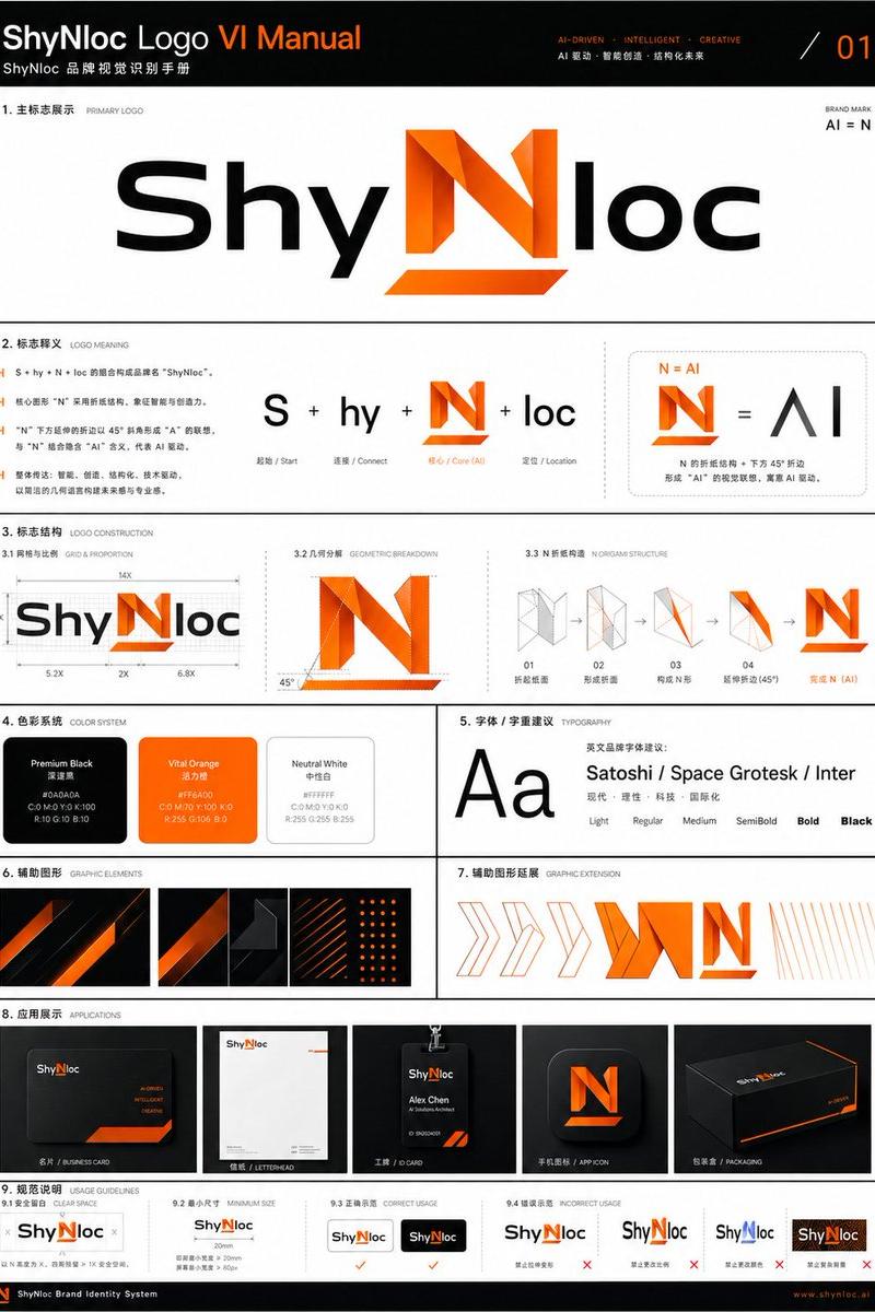 Professional Logo VI Design Manual