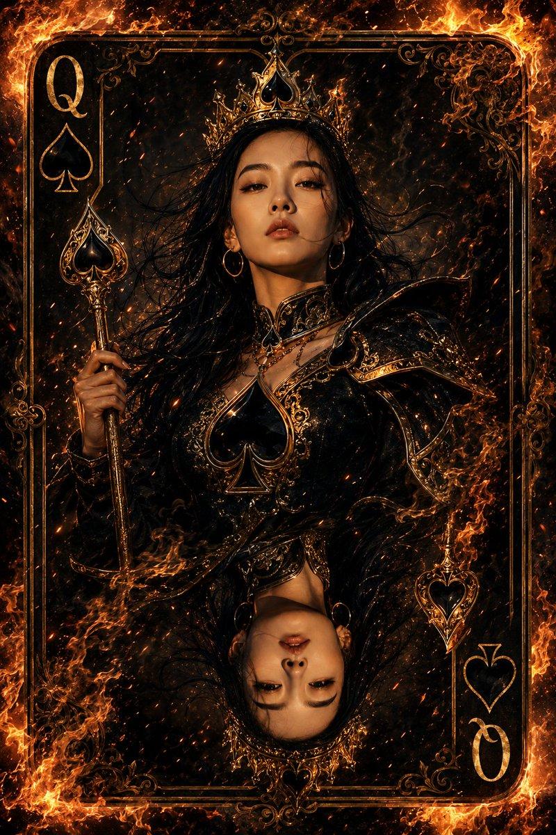 黑桃皇后奇幻扑克牌