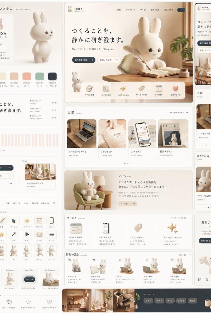 Rabbit Portfolio 设计系统项目