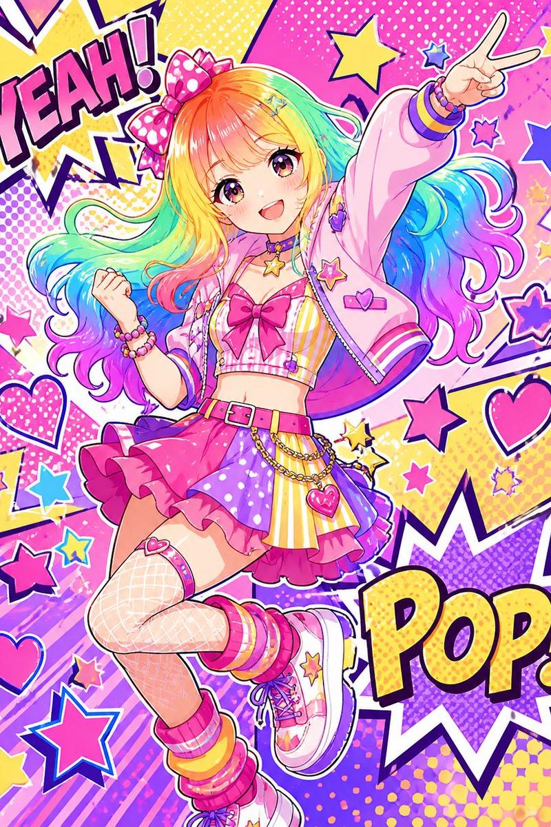 Rainbow Pop Idol Manga Transformation