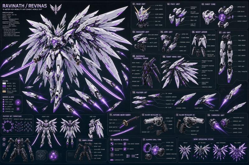 Ravinath Revinas Mecha Spec Sheet