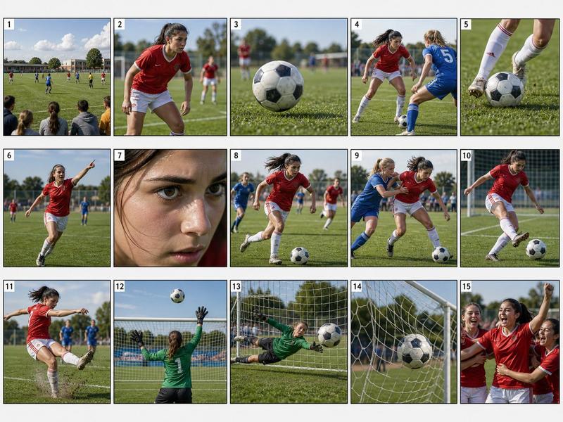 Realistic Sports Storyboard Layout