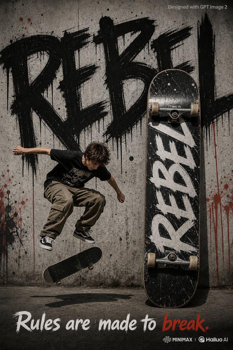 Rebel Urban 滑板广告海报