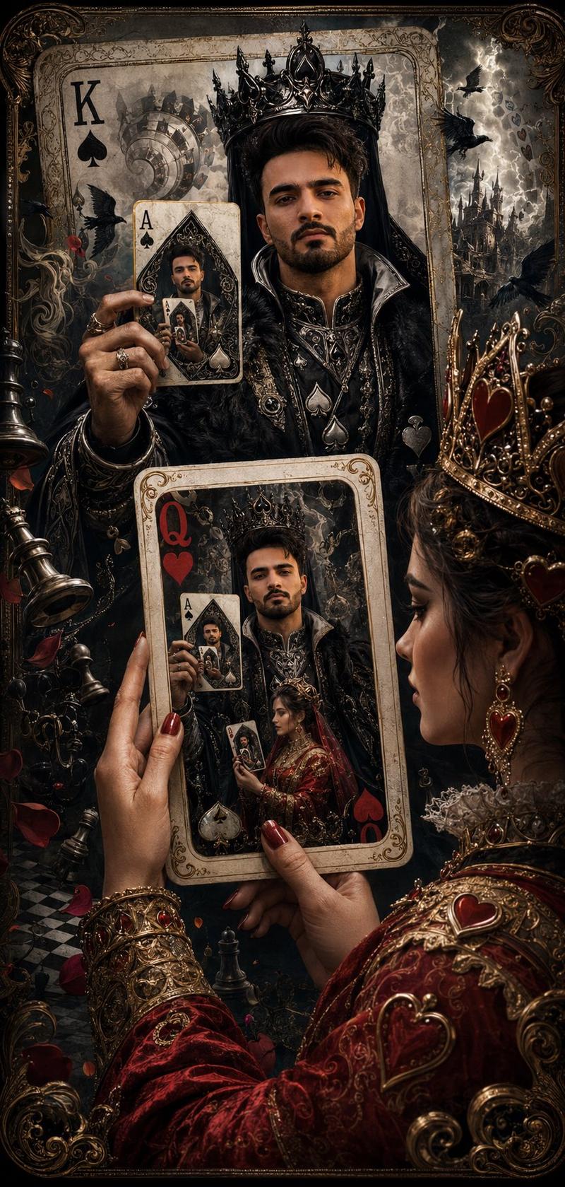 Recursive King of Spades Card