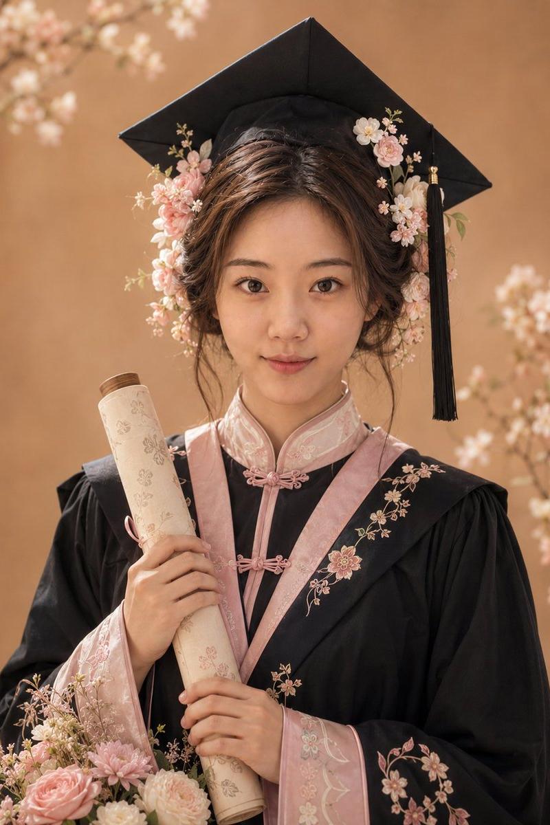 精致学术学位毕业照