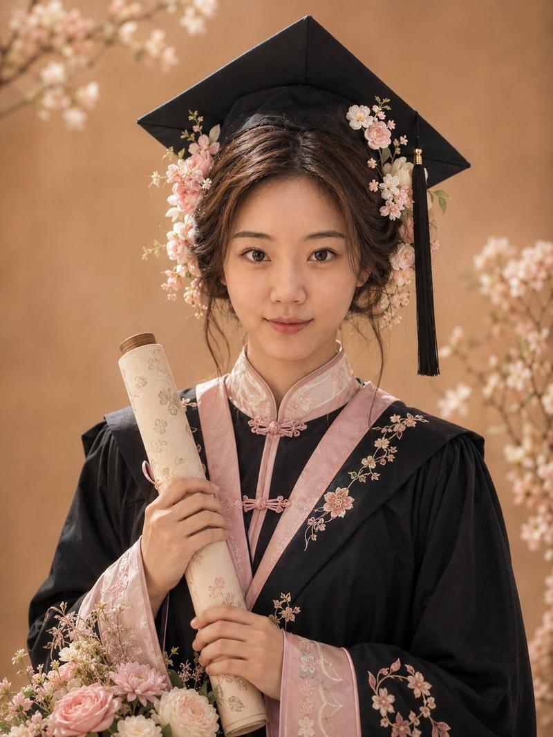 精致学术学位毕业照