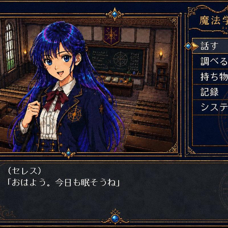 复古魔法学院视觉小说 UI