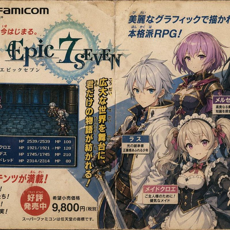 复古 Super Famicom RPG 广告