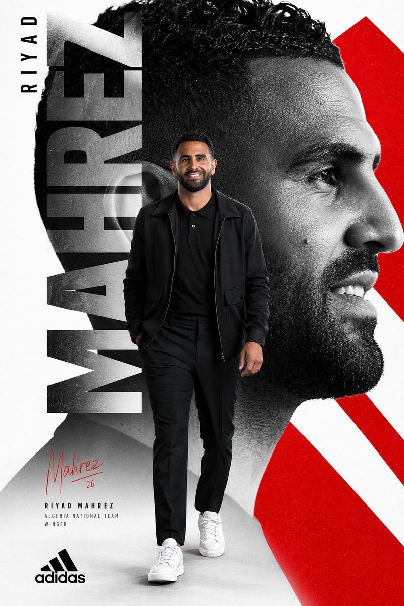Riyad Mahrez 体育海报编辑设计